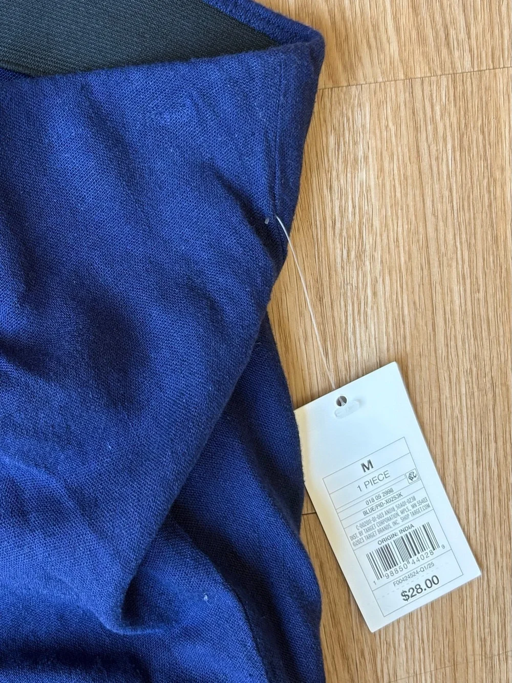 A New Day Navy Blue Knit Midi Skirt medium